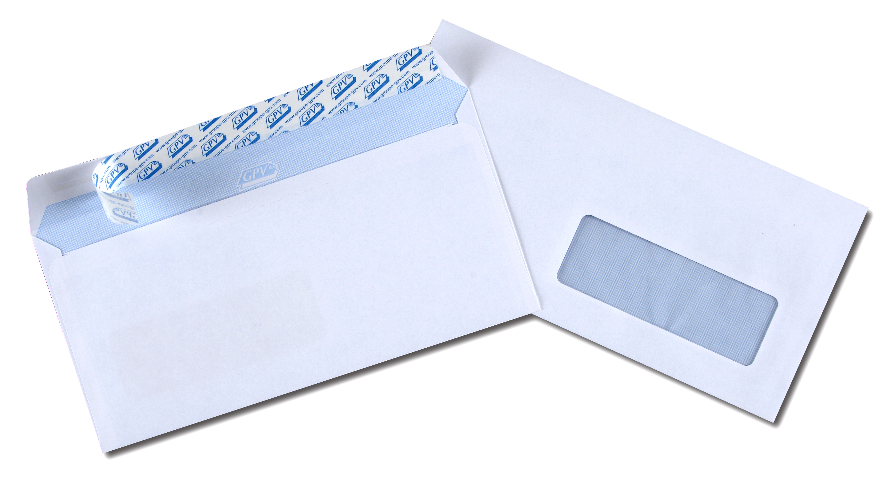 Enveloppes GPV recyclées 110*220 avec fenêtre