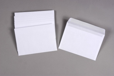 Enveloppes - 114 x 162 mm - sans fenêtre - 80 g/m2