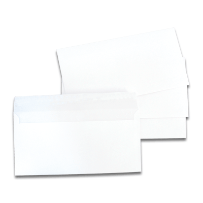 Boîte de 500 enveloppes commerciales économiques 110 x 220 (DL)