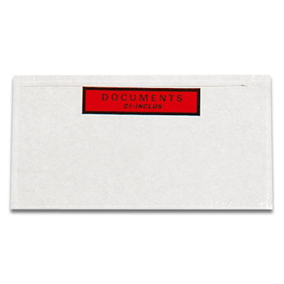 Pochettes porte-documents imprimées documents ci-inclus 220 x 110