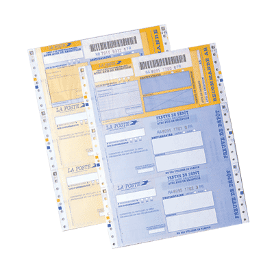 Liasses en continu - avec AR - 1500 ex