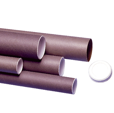 Lot de 25 tubes cartons ronds - L750 mm - diamètre 60 mm